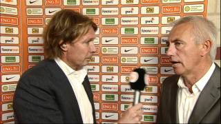 Hans Kraaij jr interviewt Van Marwijk na OranjeBulgarije [upl. by Notgnimer]