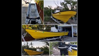 Trick My Skiff Refurbished the 22 Panga Tail winds First Run [upl. by Zanlog]