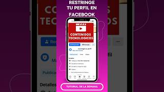 Restringe tu perfil de Facebook  Tutorial tips [upl. by Chanda184]