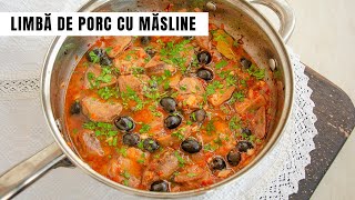 Limbă cu măsline și sos de roșii O rețetă delicioasă Bucate Aromate [upl. by Ettezel]