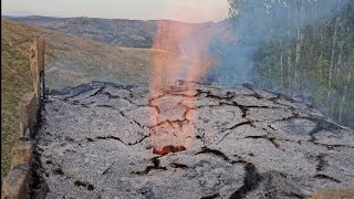 Making a Giant Sawdust Stove That Burns for Three Days [upl. by Fin]