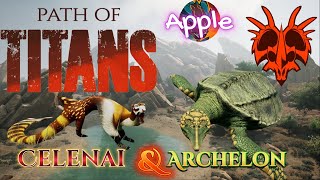 Celenai amp Archelon Path of Titans Chilling and killing on Modded Server [upl. by Otrebilif]