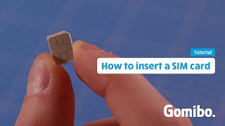 How to insert a SIM card  Tutorial [upl. by Assyla222]