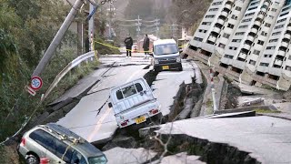 EARTH CRACKS OPEN in Japan After Massive Earthquake Hits Kashima [upl. by Wilhelmine]