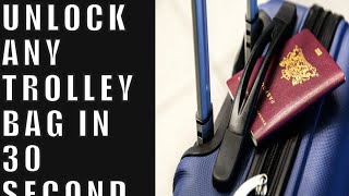 Unlocking Forgotten lock  Unlock luggage combination lock  American Tourister luggage lock reset [upl. by Kirtley]