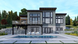 Modern Bungalow House Plan Tour The Kershaw 3808 [upl. by Luehrmann42]