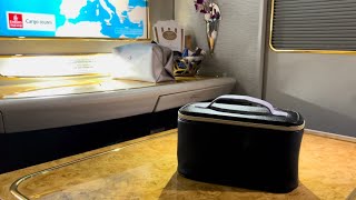 Whats inside the First Class amenities kit from the Emirates Airline [upl. by Irah]