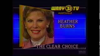 Heather Burns  WAAY 31  Bumper  1986  Huntsville Alabama [upl. by Inaliel883]