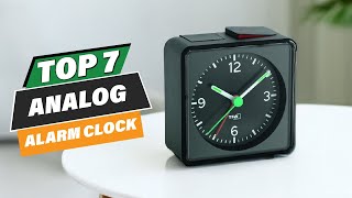 Top 7 Loud Analog Alarm Clocks for Heavy Sleepers [upl. by Tenom]