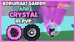 BORUMAKI GAIDEN and CRYSTAL  BURST DMG in Shinobi Life 2 Competitive Gameplay  Shindo Life [upl. by Eenolem77]