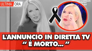 Federica Panicucci in lacrime lannuncio in diretta TV “ é morto” [upl. by Tena]