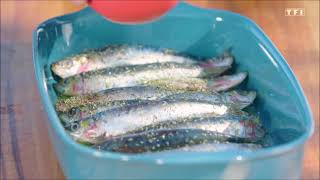 Petits plats en équilibre  Sardines grillées en noir et blanc [upl. by Tiemroth]