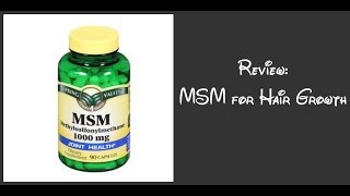 Review Spring Valley MSM 1000mg for Hair Growth [upl. by Ardel]