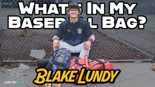 Whats In My Baseball Bag With Catcher Blake Lundy [upl. by Sieracki]