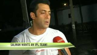 Salman Khan to bid for team in IPL 4 [upl. by Arihsaj759]