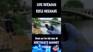 German K98 Rifle Grenade Magnet Fishing magnetfishing itsanorthantsthin shorts nazi explosive [upl. by Gilemette]