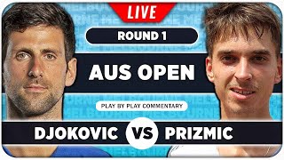 DJOKOVIC vs PRIZMIC • Australian Open 2024 • LIVE Tennis PlaybyPlay Stream [upl. by Yelnahs]