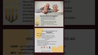 shortsvideo Tudo sobre Benefícios Previdenciários BPCLOAS   suaaposentadoria [upl. by Danete71]