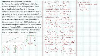 Point de fonctionnement dun circuit [upl. by Laidlaw39]