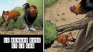 Le Renard Rusé et le Coq Astucieux  Fables dEsope  Histoire et Mythologie en BD shorts [upl. by Evy157]