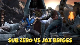 FROSTY SHOWDOWN SUBZERO VS JAX BRIGGS  CLASH OF ICE AND IRON [upl. by Hiasi]