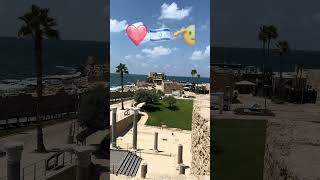 Beautiful Caesarea Israel 🇮🇱 hollyland jewishholiday jerusalem shortvideo [upl. by Rettuc]