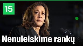 Rinkimus pralaimėjusi Kamala Harris „Laikas pasiraitoti rankoves“ [upl. by Egroeg997]