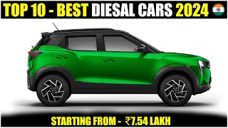 Top 10 Best Diesel Cars In India 2024 Mileage Price Features etc [upl. by Scibert791]