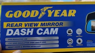 Good Year Rear View Mirror Dash Cam Review [upl. by Massiw]