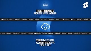 TRANSFER PLAYLISTS  How to Transfer Playlists from one platform to another in 3 clicks  2022 [upl. by Arebma]