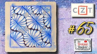 ZAJO  100 Days of Zentangle ® 2021  Day 65 [upl. by Anstice]