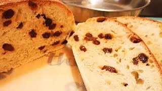 天然酵母酸種提子麵包 Sourdough Raisin Bread [upl. by Enamart73]