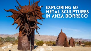 Visiting 60 Metal Sculptures in Galleta Meadows and Anza Borrego State Park [upl. by Yemiaj500]