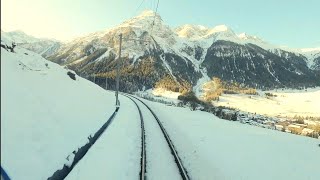 ★ 4K 🇨🇭Cab ride Samedan  Bergün Switzerland 012020 [upl. by Felicie]