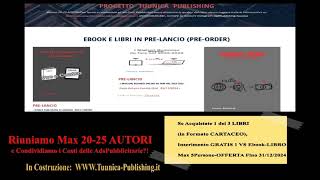 Inserimento GRATUITO sul Ns Mini Sitoweb Parte 1di3 1 50quot Tuunica Publishing  libri [upl. by Ettessil]