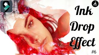 Filmora 9  How to Create Ink Drop Effect tutorial  How to edit with filmora 6 [upl. by Boeschen]