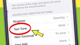 How to Set Message tone Text tone in iPhone ios [upl. by Harrad156]