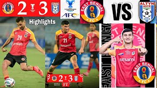 AFC Champions 💥 East Bengal FC vs Altyn Asyr ⚽ Match Highlights 2  3 Goal [upl. by Monah79]