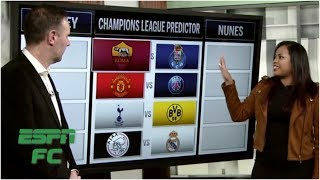 Champions League round of 16 predictions Man United vs PSG more  Champions League Predictor [upl. by Annaul]