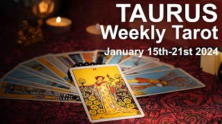 TAURUS WEEKLY TAROT READING quotA GOLDEN GIFT FACING AN ENDING TAURUSquot January 15th to 21st 2024 [upl. by Nie]