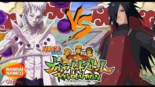 Naruto Ultimate Ninja Storm Revolution Obito Madara Team Ultimate Jutsu TEN TAILS AWAKENING [upl. by Annabal]