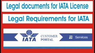 Legal documents required for IATA License Mandatory requirements for travel agency [upl. by Ner899]