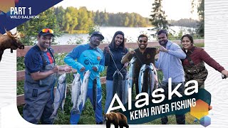 Salmon Fishing in ALASKA  PART 1 🎣  Salmon run in the Kenai River  Flossing Sockeye Salmon [upl. by Liscomb288]