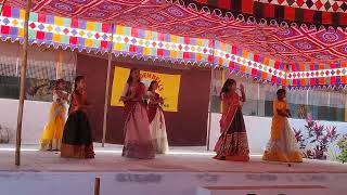 digu digudigu naga song dance performance by school girls Golden bells school Atmakur childrens day [upl. by Cirdec359]