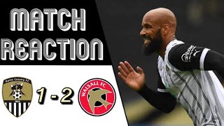 MATCH REACTION  Notts County 12 Walsall [upl. by Ihteerp]