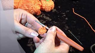 Mini citrouille au crochet pas à pas Tutoriel 13 Par Le fil dEléa [upl. by Mimi]