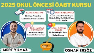 2025 OKUL ÖNCESİ ÖABT KURS İÇERİĞİ [upl. by Laon]