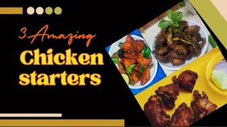 3 Amazing Chicken StartersSimple chicken starter RecipeschickenstarterchickenJANANISKITCHEN5Y [upl. by Ransell]