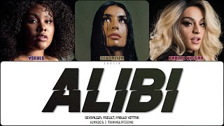 SEVDALIZA  ALIBI ft PABLLO VITTAR amp YSEULT ПЕРЕВОД  COLOR CODED LYRICS [upl. by Einhorn]