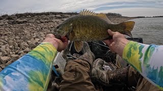 Bass fishing Bresler reservoir My biggest Ohio smallmouth yet [upl. by Nilrah]